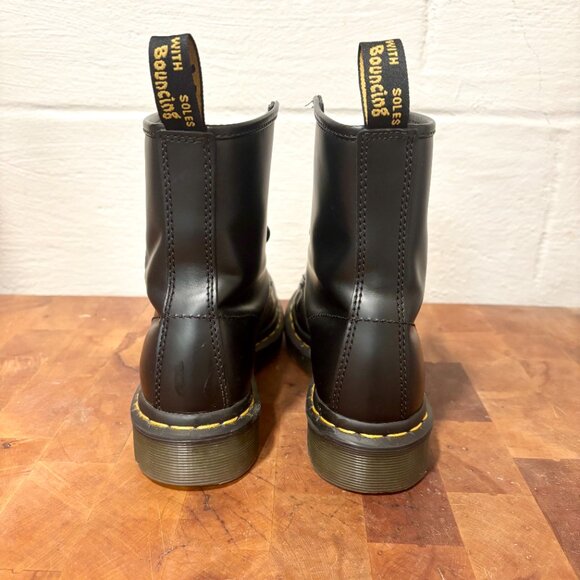 Dr. Martens 1460 Women's Smooth Leather Lace Up Boots Size 5 Black - Picture 5 of 9